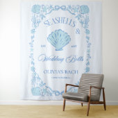 貝殻とウェディングベル バチェロレッテ タペストリー (インサイチュ)