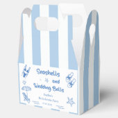 貝殻とウェディングベル ブライズメイドパーティー フェイバーボックス (オープン)