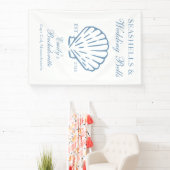 貝殻とウェディングベル ブライズメイドパーティ 横断幕 (インサイチュ)