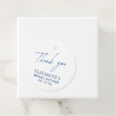 貝殻とウェディングベル ブライダルシャワー フェイバータグ (インサイチュ)