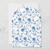 貝殻とウェディングベル 海岸 ウェディングシャワー 招待状 (裏面)