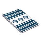 貝殻とストライプ ノートブック (右側)