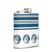 貝殻とストライプ フラスク (右)