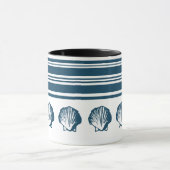 貝殻とストライプ マグカップ (中央)