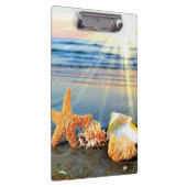 貝殻とヒトデのビーチ クリップボード (右)