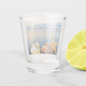 貝殻とヒトデのビーチ ショットグラス (裏面)