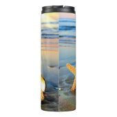 貝殻とヒトデのビーチ タンブラー (裏面)