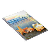 貝殻とヒトデのビーチ ノートブック (右側)