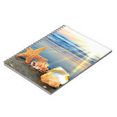 貝殻とヒトデのビーチ ノートブック (左側)