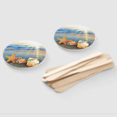 貝殻とヒトデのビーチ ハンドファン (組立なし)