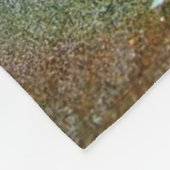 貝殻とヒトデのビーチ フリースブランケット (角)