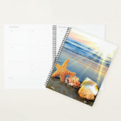 貝殻とヒトデのビーチ プランナー手帳 (ディスプレー)