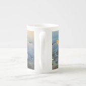 貝殻とヒトデのビーチ ボーンチャイナマグカップ (裏面)