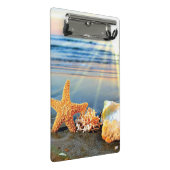 貝殻とヒトデのビーチ ミニクリップボード (アングル)