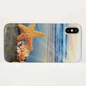 貝殻とヒトデのビーチ Case-Mate iPhoneケース (裏面(横))