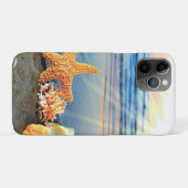 貝殻とヒトデのビーチ Case-Mate iPhoneケース (裏面(横))