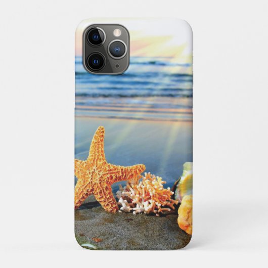 貝殻とヒトデのビーチ Case-Mate iPhoneケース (裏)