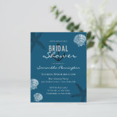 貝殻とヒトデのブライダルシャワー招待状 (スタンド正面)