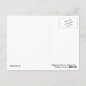 貝殻とヒトデの入ったタニシガイ ポストカード (裏面)