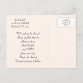 貝殻とヒトデ日付はがきを保存 案内ポストカード (裏面)