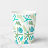 貝殻とヒトデ紙カップ 紙コップ (右)