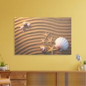 貝殻とヒトデ キャンバスプリント (インサイチュ (リビング))