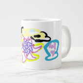 貝殻とヒトデ ジャンボコーヒーマグカップ (正面右)