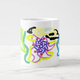 貝殻とヒトデ ジャンボコーヒーマグカップ