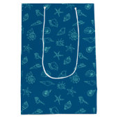 貝殻とヒトデ ミディアムペーパーバッグ (裏面)