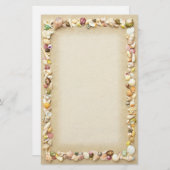 貝殻とビーチ砂 便箋 (正面/裏面)