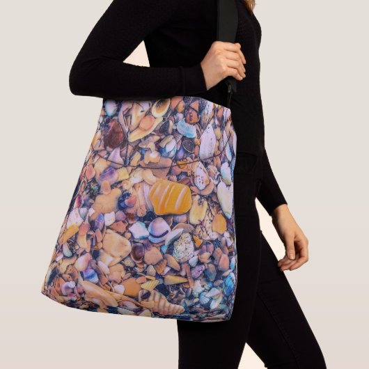 貝殻と小石 クロスボディバッグ (クローズアップ)