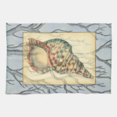 貝殻と木の枝 キッチンタオル (横)
