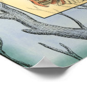 貝殻と木の枝 ポスター (角)