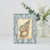 貝殻と木の枝 ポストカード (スタンド正面)