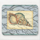 貝殻と木の枝 マウスパッド (正面)