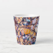 貝殻と礫 カフェラテマグ (正面)