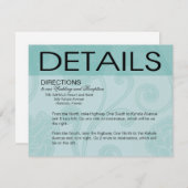 貝殻によってはビーチ結婚式の方向水が夢を見ます エンクロージャーカード (正面/裏面)