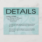 貝殻によってはビーチ結婚式の方向水が夢を見ます エンクロージャーカード (正面)