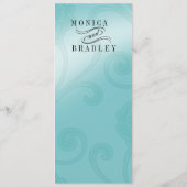 貝殻によってはビーチ結婚式メニュー水が夢を見ます メニュー (裏面)