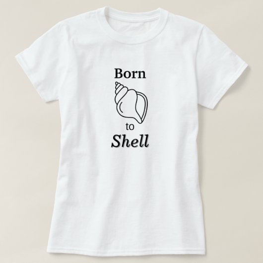 貝殻に生まれ変わる – 女性用シェリングTシャツ Tシャツ (デザイン正面)