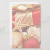 貝殻のクリスマスの文房具 便箋 (正面/裏面)