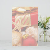 貝殻のクリスマスの文房具 便箋 (スタンド正面)