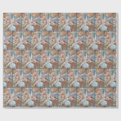 貝殻のクリスマスオーナメント ラッピングペーパー (フラット)