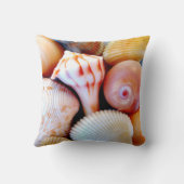 貝殻のコレクションの枕 クッション (裏面)