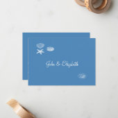 貝殻のコレクションNotecardはまたはノート感謝していしています ノートカード (正面/裏面インサイチュ)