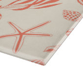 貝殻のシームレスパターン カッティングボード (角)