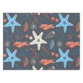 貝殻のシームレスパターン テーブルクロス (正面(横))