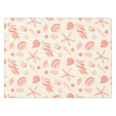 貝殻のシームレスパターン テーブルクロス (正面(横))