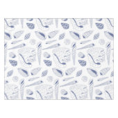 貝殻のシームレスパターン テーブルクロス (正面(横))