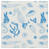 貝殻のシームレスパターン ファブリック (クローズアップ)